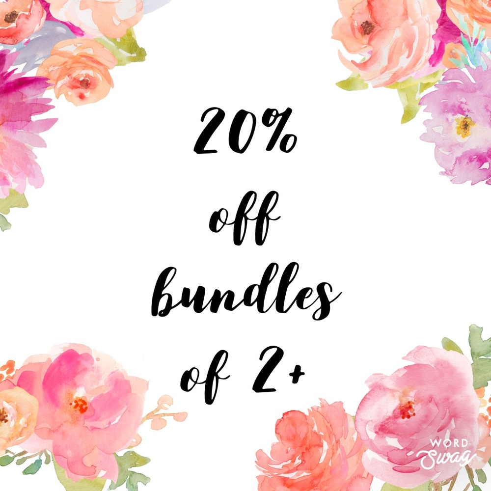 Bundle for automatic discount! 
Open to reasonable offers on all items!